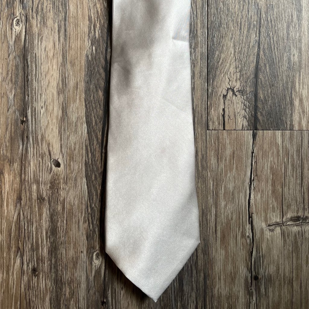 Steven Land Silver Grey 100% Hand Made Silk Mens Neck Tie